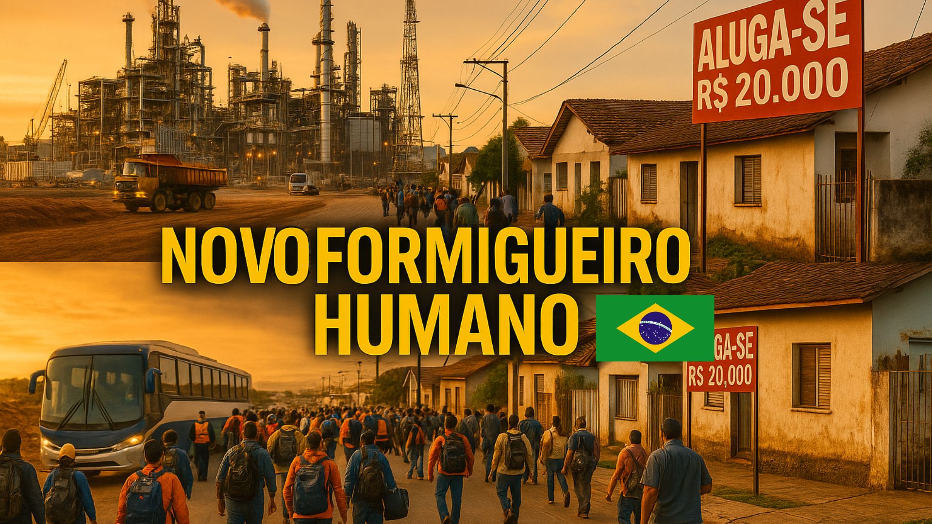 Explosão populacional em Inocência pressiona serviços, dispara aluguéis e acende alerta sobre impactos da megafábrica de celulose da Arauco.