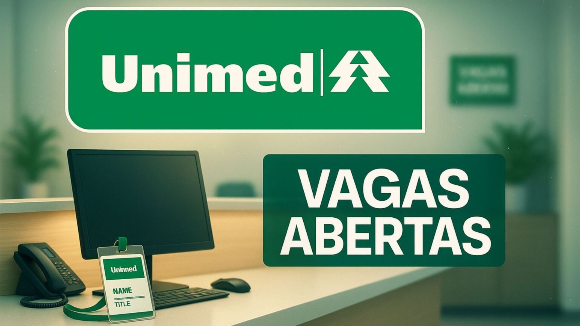Vaga de recepcionista na Unimed Guarulhos oferece jornada de 12h às 18h, plano de saúde, odontológico e diversos benefícios.