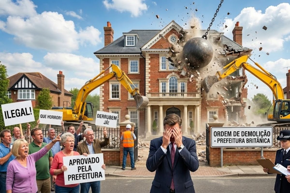 Mega mansão, mansão de três andares em Dewsbury vira construção ilegal; prefeitura britânica determina demolição total após disputa com vizinhos.