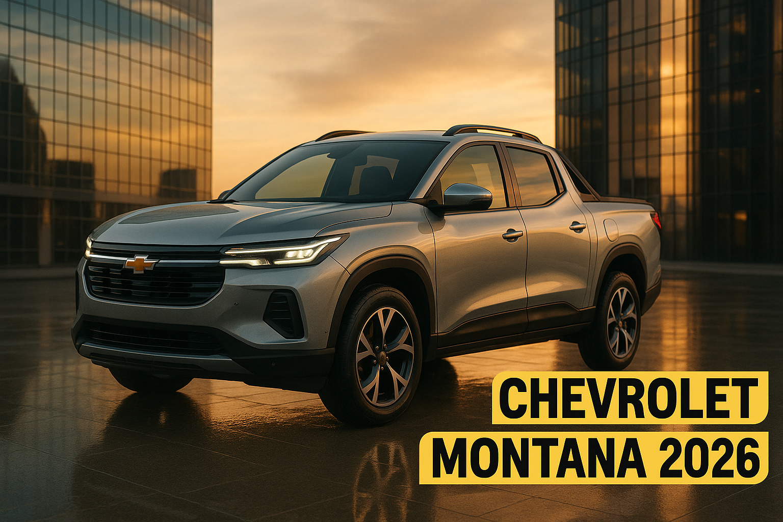 Com motor 1.2 turbo flex de até 133 cv e consumo superior a 13 km/l, a nova Chevrolet Montana 2026 chega ao Brasil com design de SUV, caçamba inteligente e promessa de ser a picape mais moderna da categoria