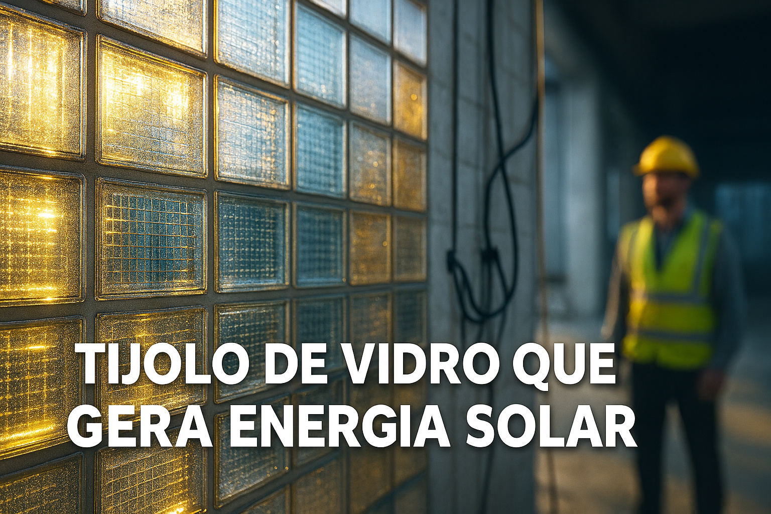 Novo tijolo de vidro que gera energia solar chega à construção civil, transforma paredes em fontes de eletricidade e promete ajudar a reduzir a conta de luz