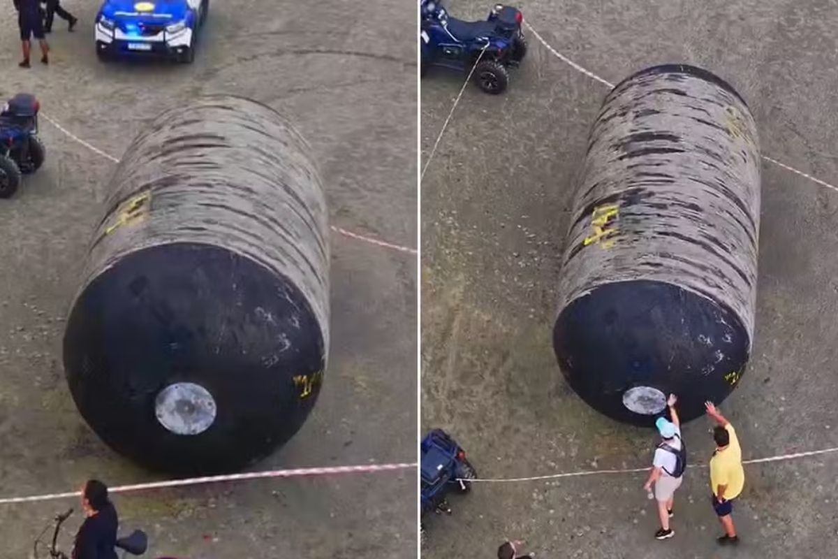 Objeto misterioso encontrado na Praia do Itararé intriga moradores de São Vicente; boia marítima mobiliza a Capitania dos Portos e acende alerta no litoral de SP.