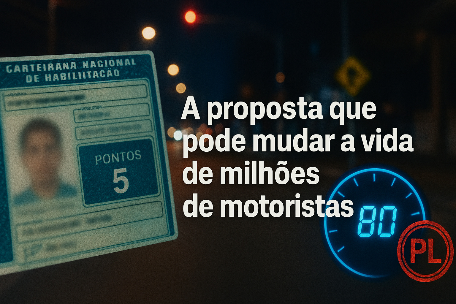 A proposta que pode mudar a vida de milhões de motoristas: PL quer reduzir em 1/3 os pontos da CNH para quem passar 6 meses sem nenhuma infração e reacende debate sobre punição, educação e justiça no trânsito brasileiro