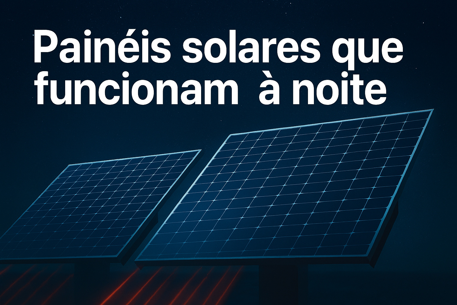 Painéis solares que funcionam à noite: nova tecnologia captura o calor que a Terra libera no escuro e promete gerar energia contínua mesmo sem luz solar