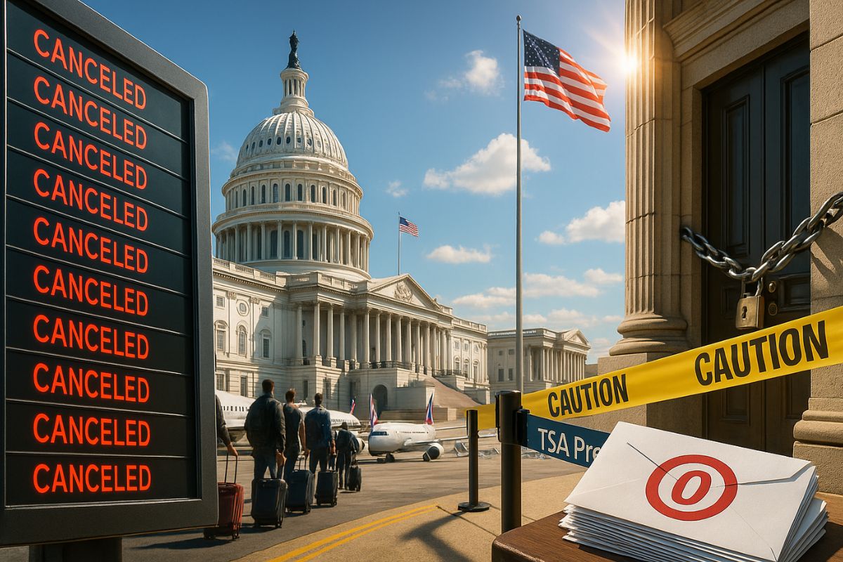 governo dos EUA vive paralisação recorde; shutdown pressiona aviação e orçamento federal, com impacto em serviços e salários.