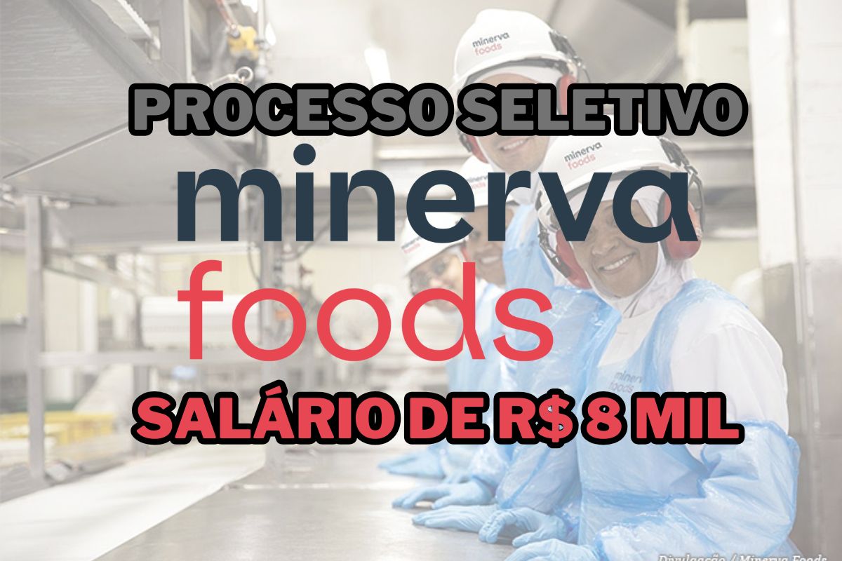 O processo seletivo Minerva Foods 2026 oferece salário de R$ 8 mil no programa trainee em Campinas e Barretos, com foco em carreira global.