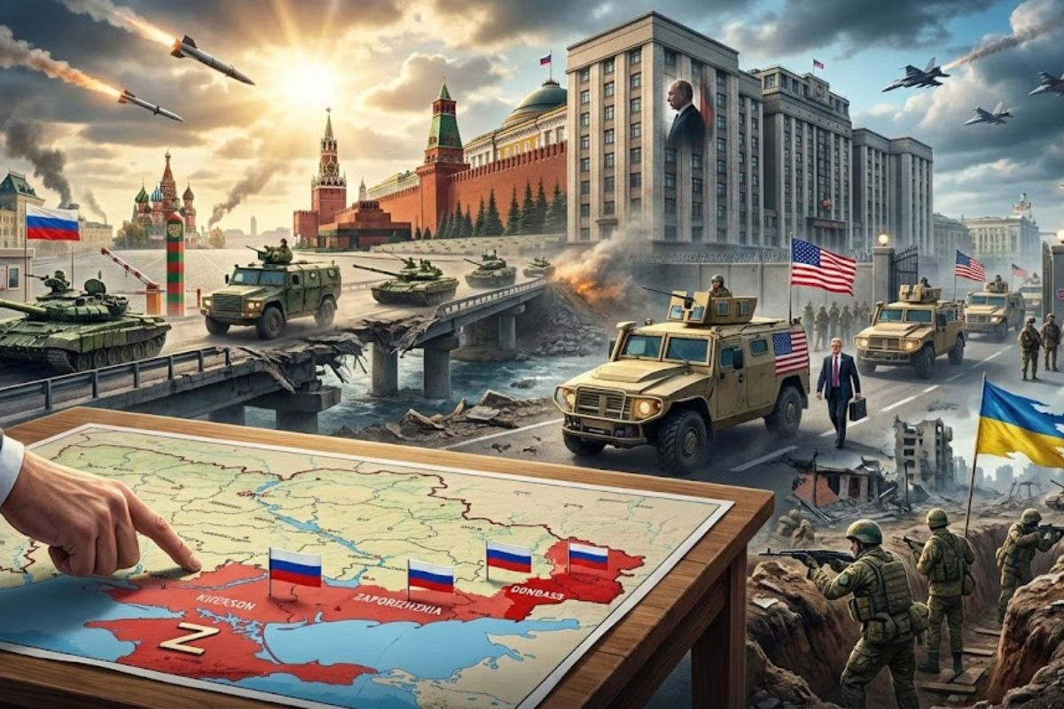 ultimato de Putin endurece guerra na Ucrânia ao exigir saída de Kiev das regiões anexadas e travar cessar-fogo mesmo com emissário dos EUA em Moscou.