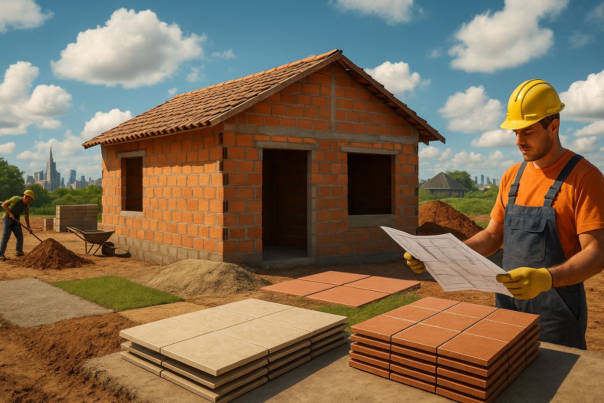 Construir casa popular pode sair por R$50 mil; alto padrão passa de R$500 mil em 2025, diz levantamento com base no CUB e no SINAPI