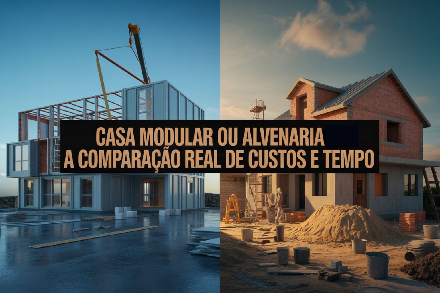 Quanto custa construir uma casa modular versus uma casa tradicional de alvenaria: comparação real de preços, tempo de obra, desperdício e desempenho estrutural em 2025