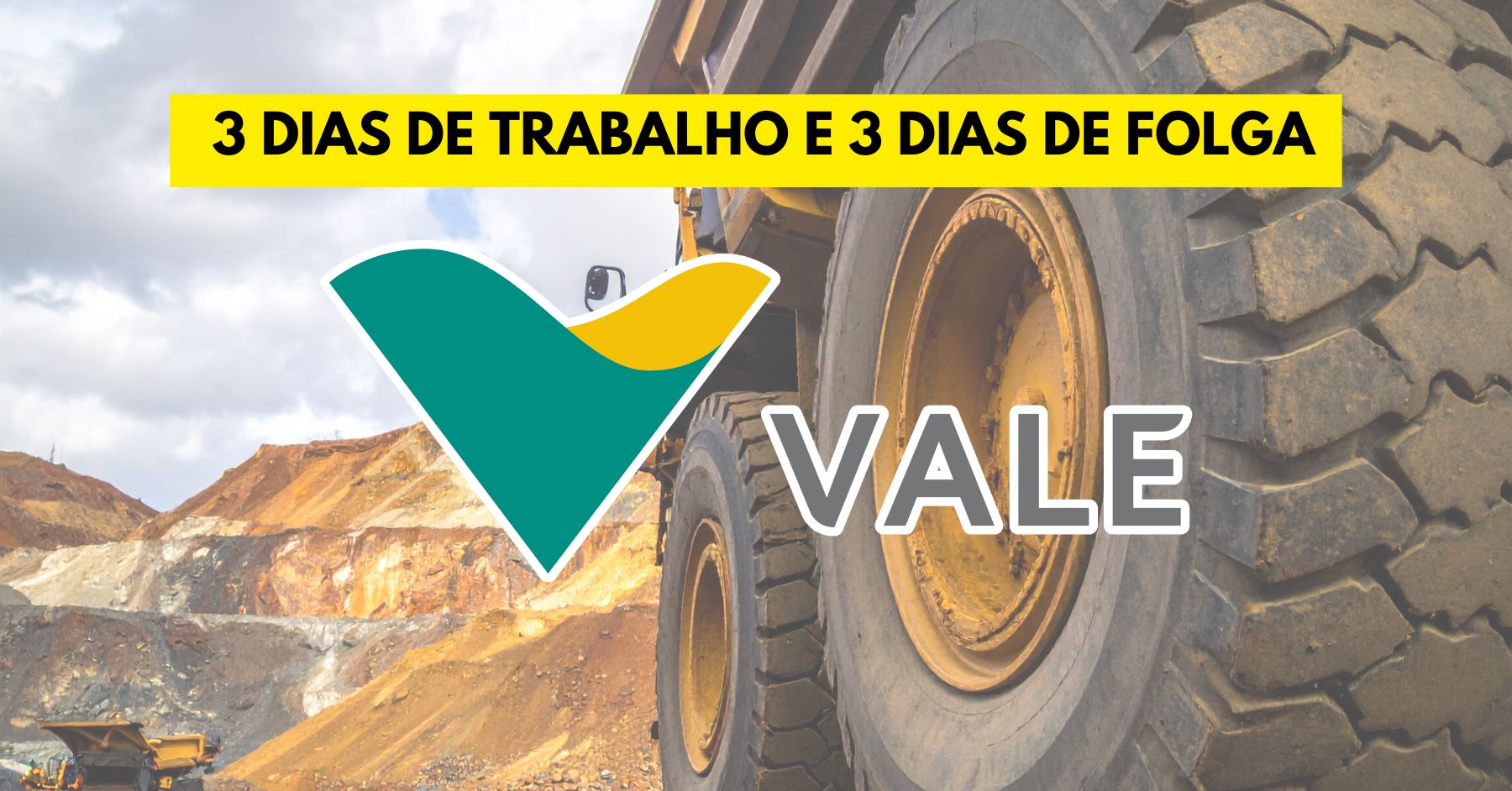 Quer trabalhar 3 dias e folgar 3 dias? Mineradora Vale abre processo seletivo com vaga para atuar como Operador de equipamento e instalações no Pará