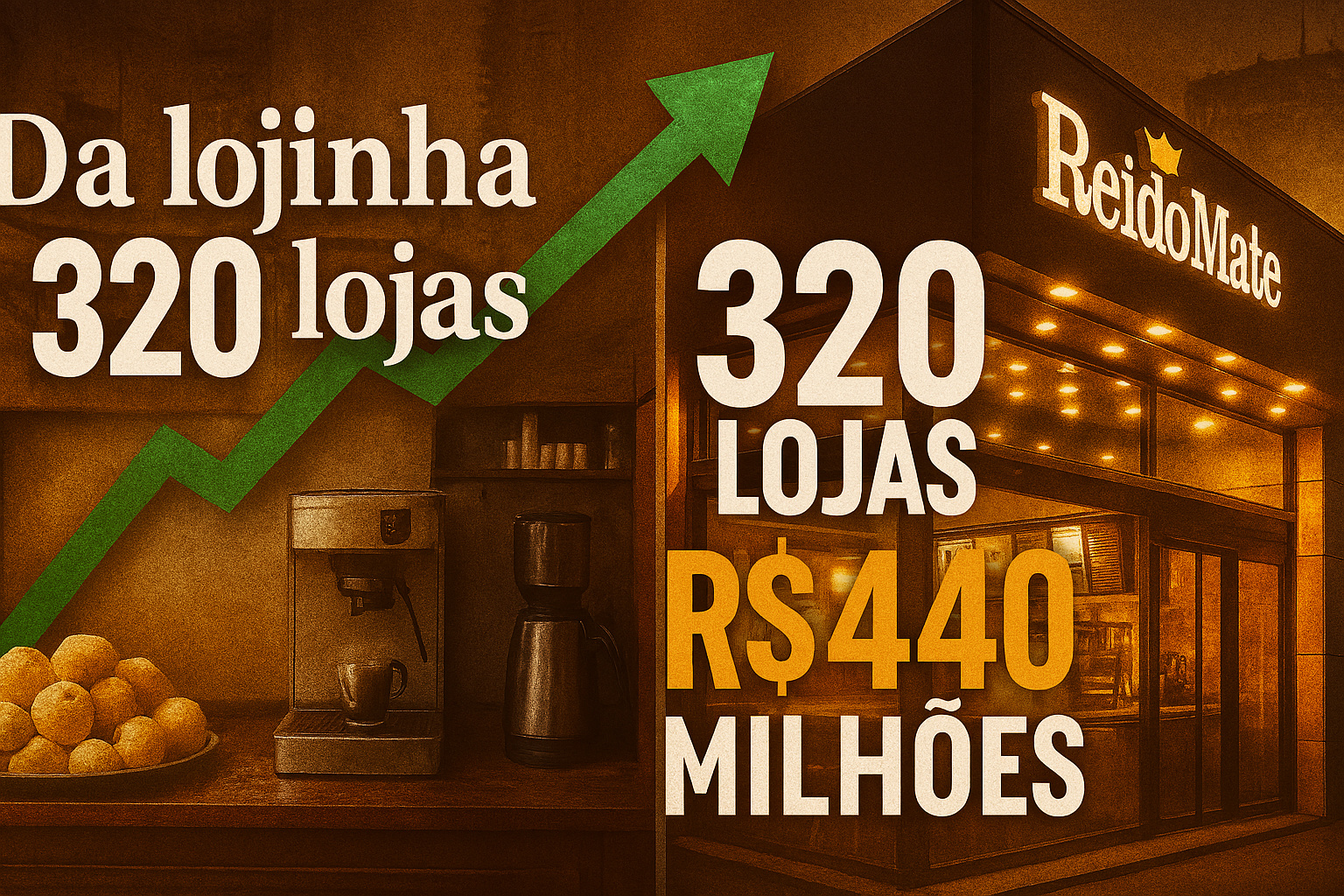 De um espaço de apenas 20 m² no centro de São Paulo a uma rede com 320 lojas e R$ 440 milhões em faturamento: a surpreendente ascensão do Rei do Mate e a estratégia que começou com pão de queijo, café gourmet e tomadas para notebook
