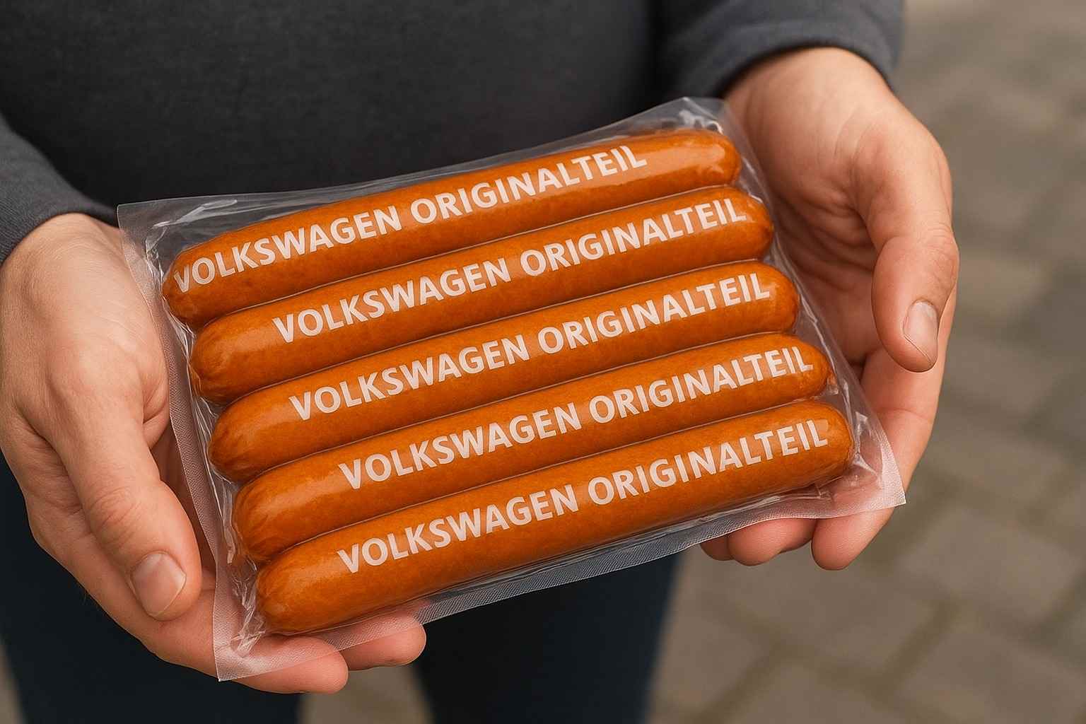 Salsicha Currywurst da Volkswagen