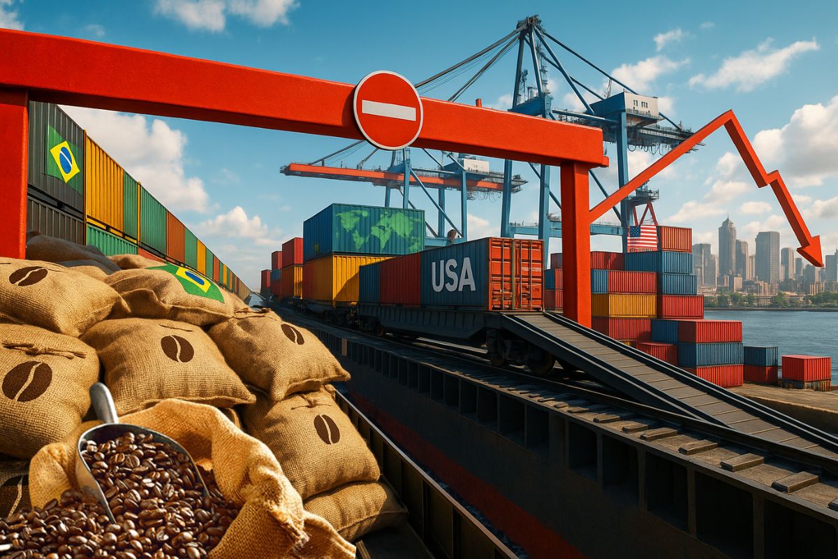 Brasil fica fora de corte total e exportadores de café reagem: 'piorou'; Colômbia e Vietnã têm tarifa zerada, e vendas desabam 51%.