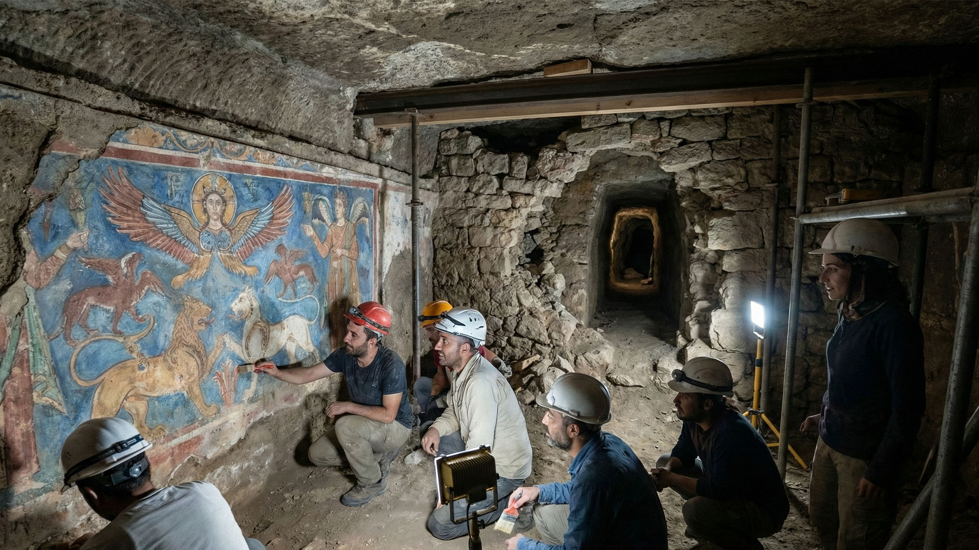 Tesouro oculto sob a terra revela Afrescos de 3 mil anos do Reino de Urartu e revelam rituais secretos de uma civilização perdida, na Turquia