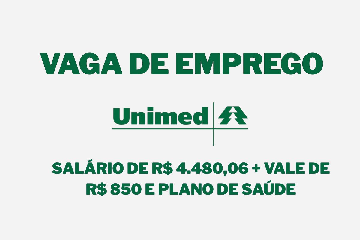 Vaga presencial na Unimed Grande Florianópolis para farmacêutico hospitalar com plano de saúde. Unimed com seleção aberta.