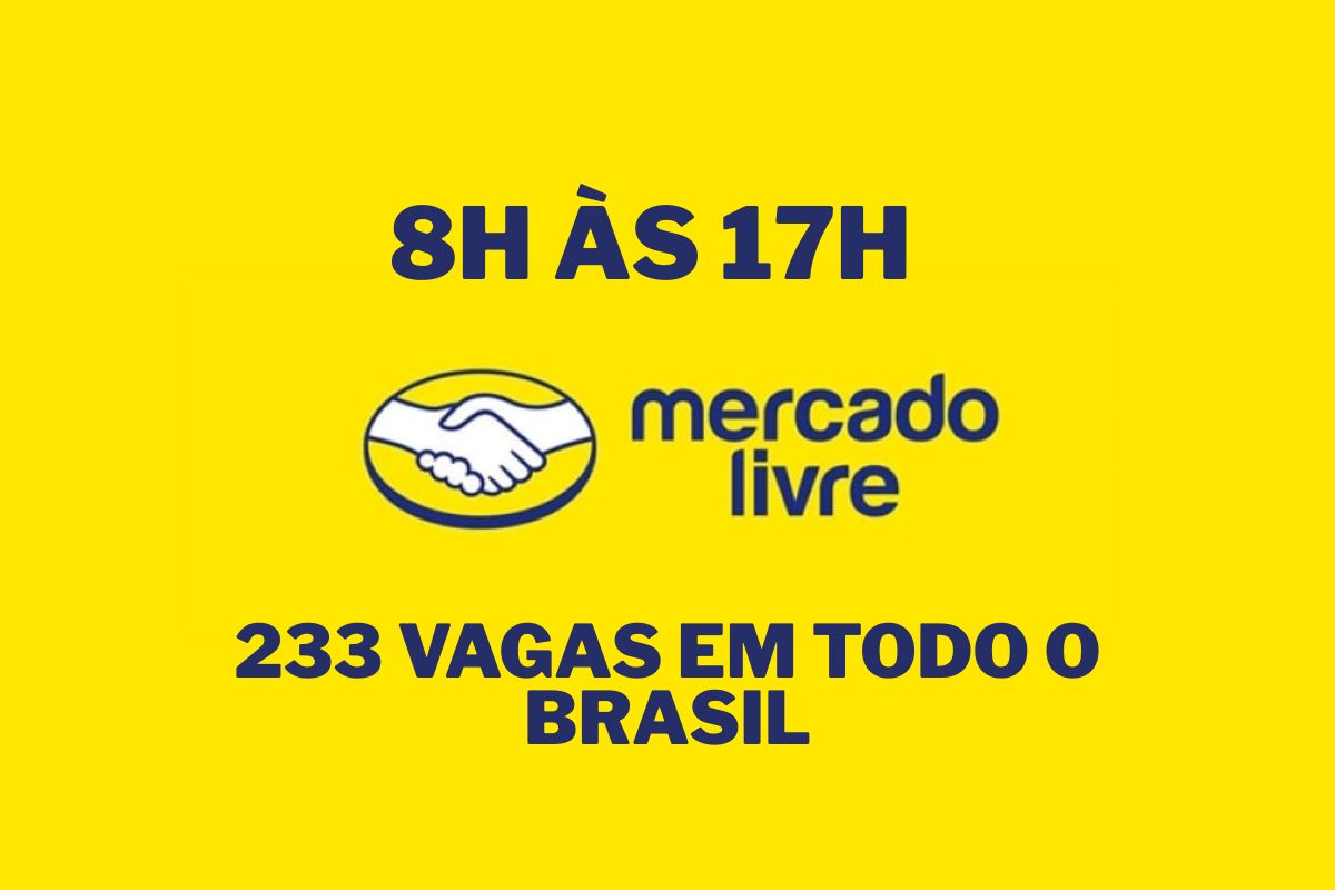 Mercado Livre anuncia vagas de emprego com plano de saúde e foco em logística; processo seletivo aberto em várias cidades do Brasil.
