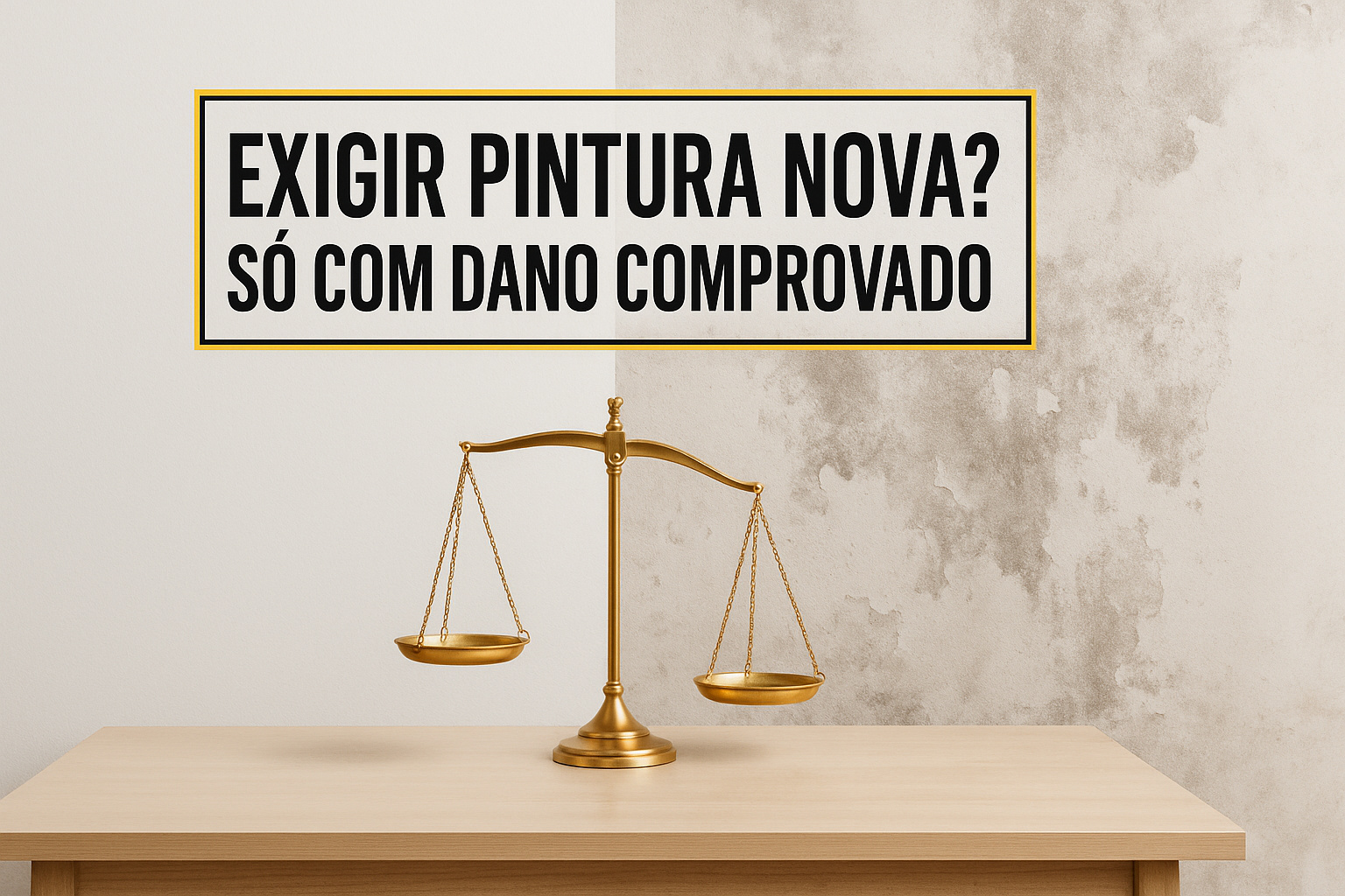 Tribunais reconhecem: dono do imóvel não pode mais exigir pintura nova só porque o aluguel terminou, reforçando que gasto só vale com dano comprovado