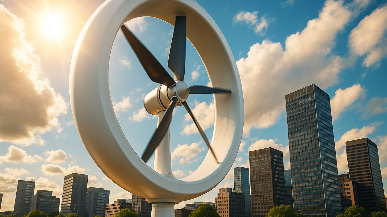 Turbina eólica em formato de O promete captar vento de todas as direções, gerar mais energia nas cidades, custar até 1000 euros e chegar ao mercado entre 2026 e 2027