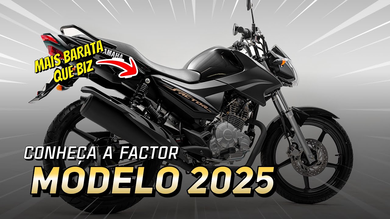 Custando o mesmo que um celular topo de linha, esta moto japonesa de 125 cc faz mais de 40 km/l, tem manutenção simples e estreia versão 2025; conheça a Yamaha YBR 125i Factor 2025