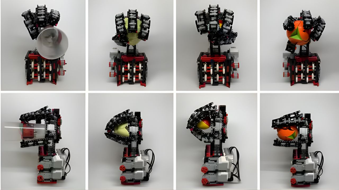 Adolescente cria uma mão robótica funcional usando LEGO MINDSTORMS, simplificando conceitos avançados de robótica para jovens.