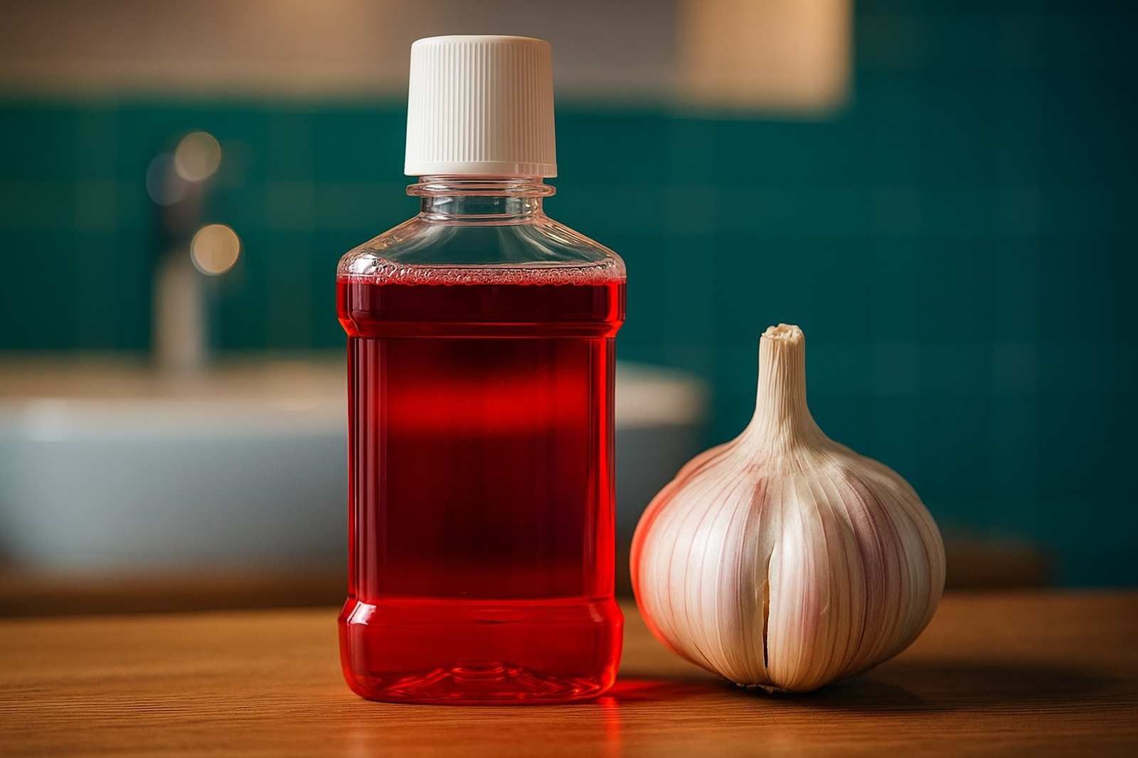 Estudo indica que enxaguantes com extrato de alho podem oferecer proteção prolongada e eficácia semelhante à clorexidina