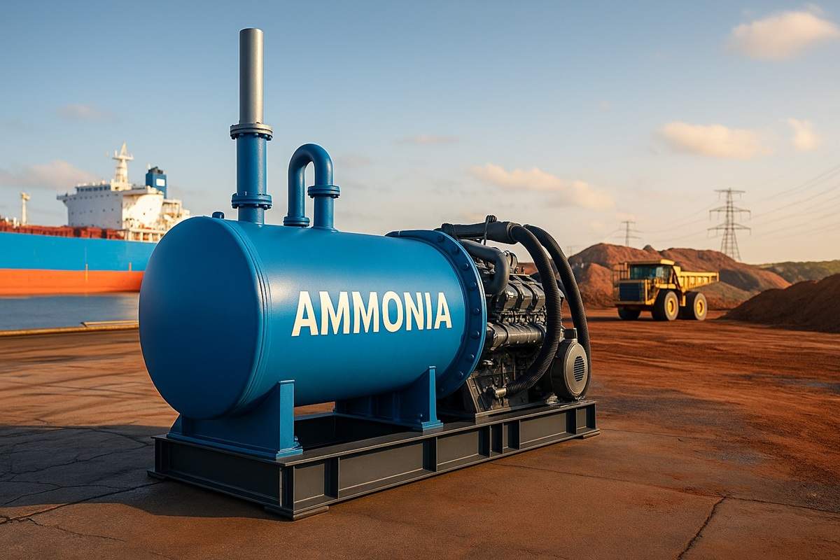 Amônia ganha eficiência inédita com tecnologia de ex-alunos do MIT e surge como alternativa para motores industriais e sistemas