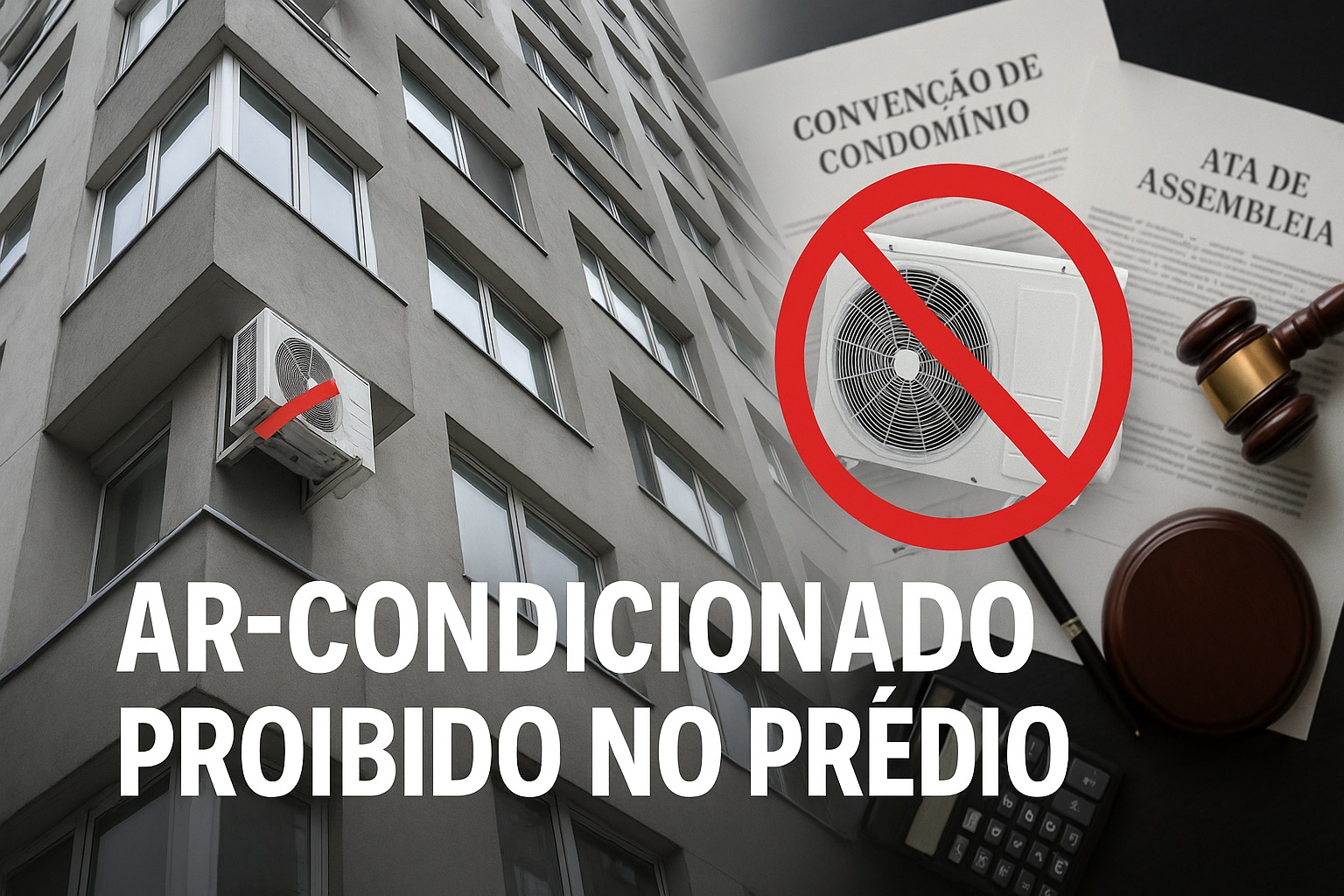 Lei proíbe instalar ar-condicionado no apartamento sem autorização e decisões judiciais reforçam que a mudança só pode ocorrer após aprovação formal em assembleia