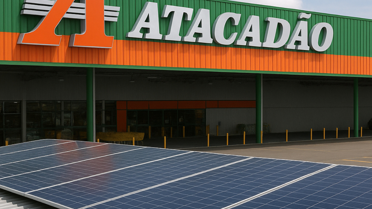 Com painéis solares, atacadão economiza conta de luz e confirma que o setor segue “desafiador” por causa dos juros e do endividamento.