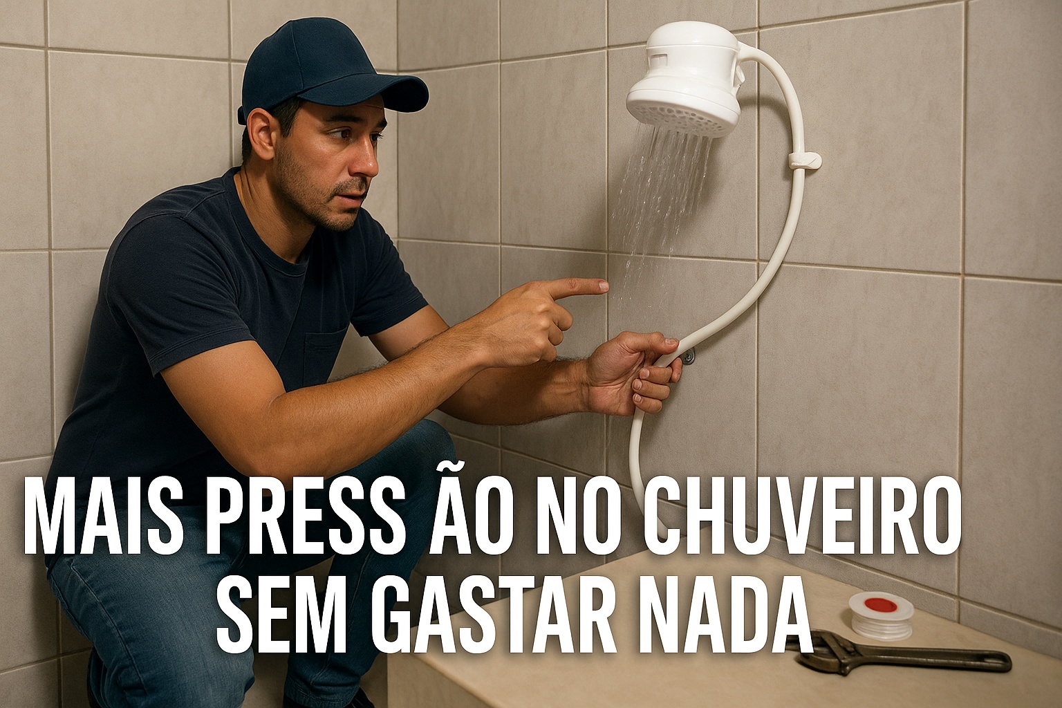Pedreiro ensina técnica simples que aumenta a pressão do chuveiro sem gastar nada e evita a compra de um novo aparelho