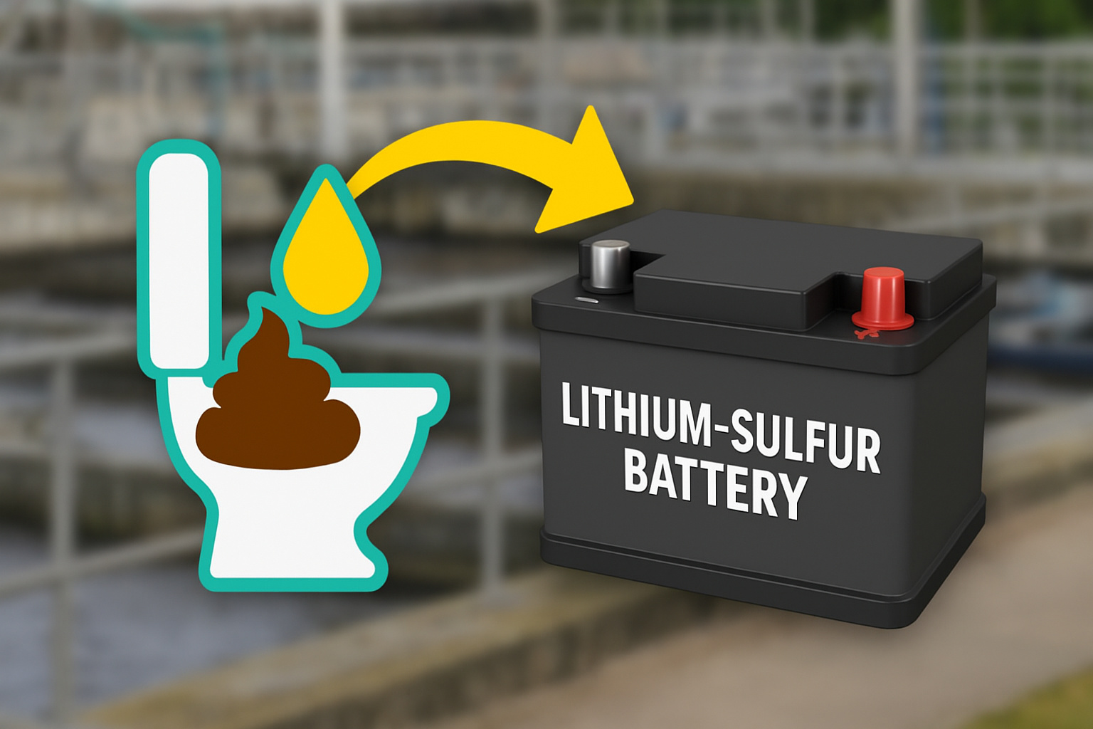 Da estação de esgoto ao carro elétrico: a bateria de fezes e urina que pode redefinir a mobilidade