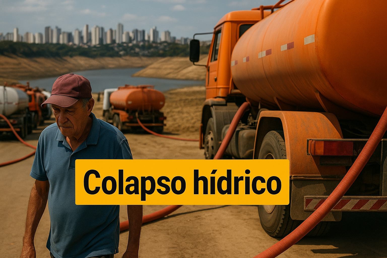 Crise hídrica extrema ameaça se repetir após reservatórios secarem juntos e deixarem milhões dependentes de caminhões pipa