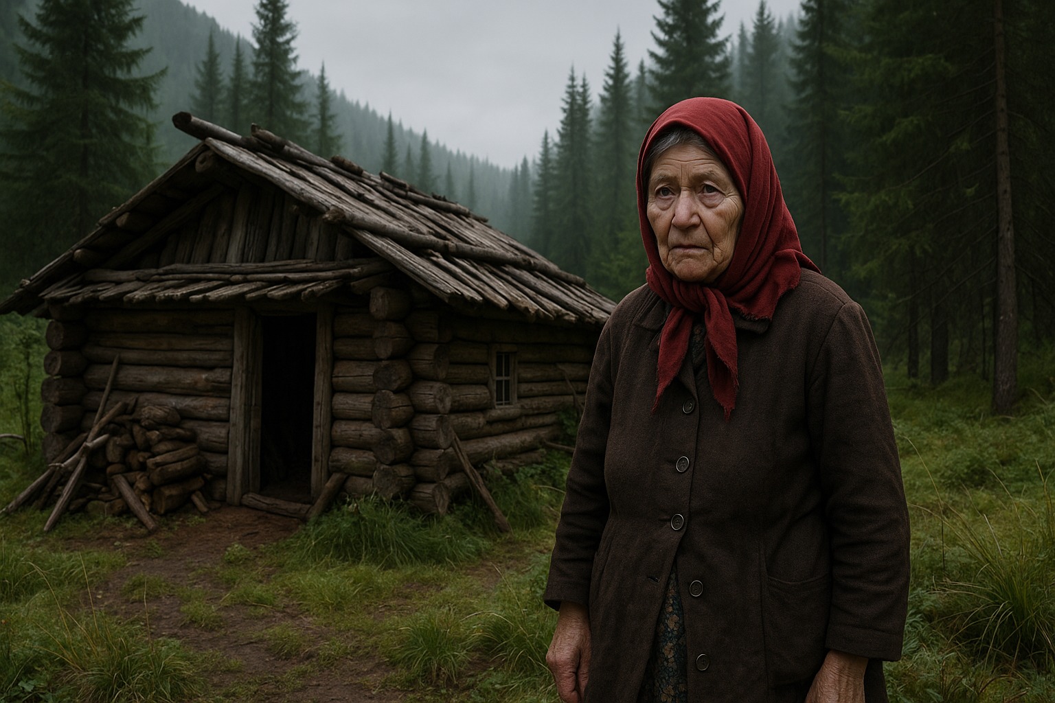 Agafia, Floresta, Montanhas, Cabana