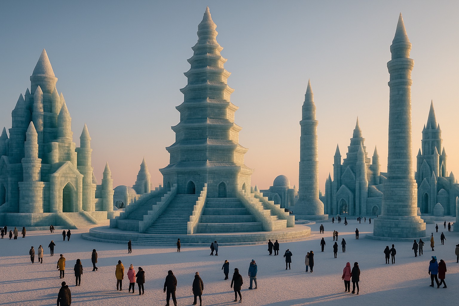 Gelo, Blocos de gelo, Festival do gelo, China