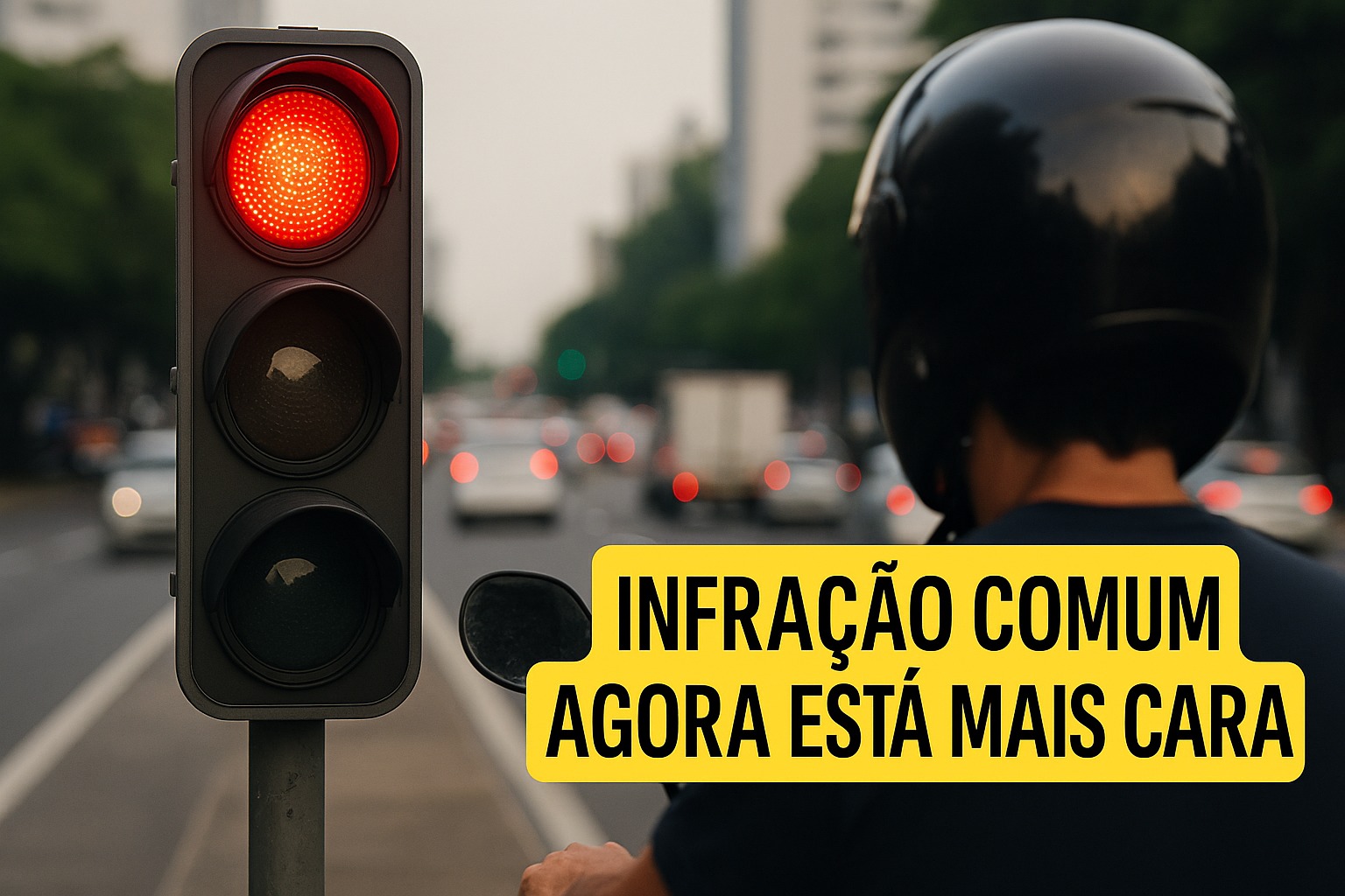 Infração de trânsito, Infração, Multa, Sinal vermelho