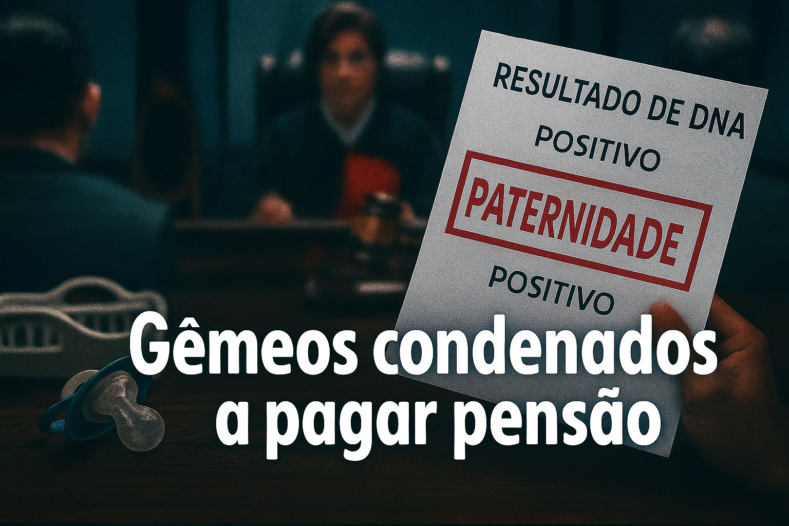 Com resultado de DNA apontando os dois como pai biológico, irmãos gêmeos idênticos são condenados a pagar pensão
