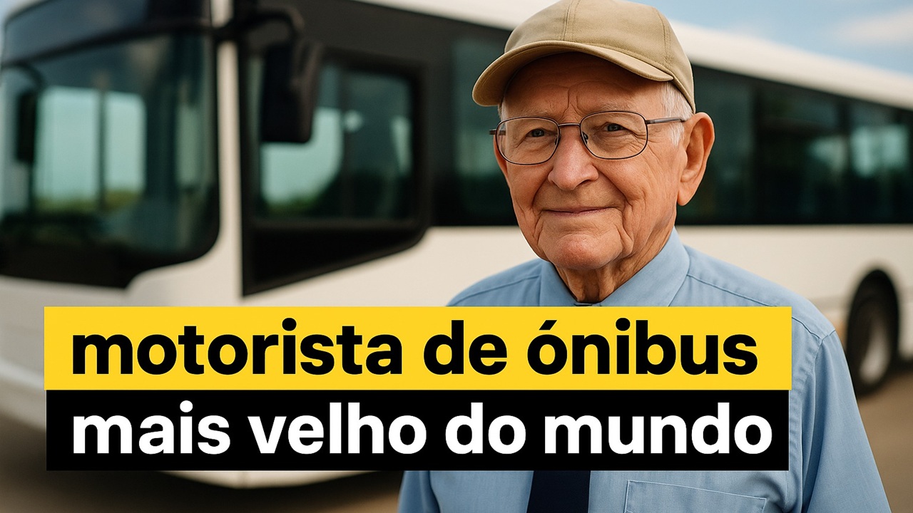 Motorista de ônibus de 94 anos e 176 dias é reconhecido como o mais velho do mundo ainda em atividade - conheça os detalhes