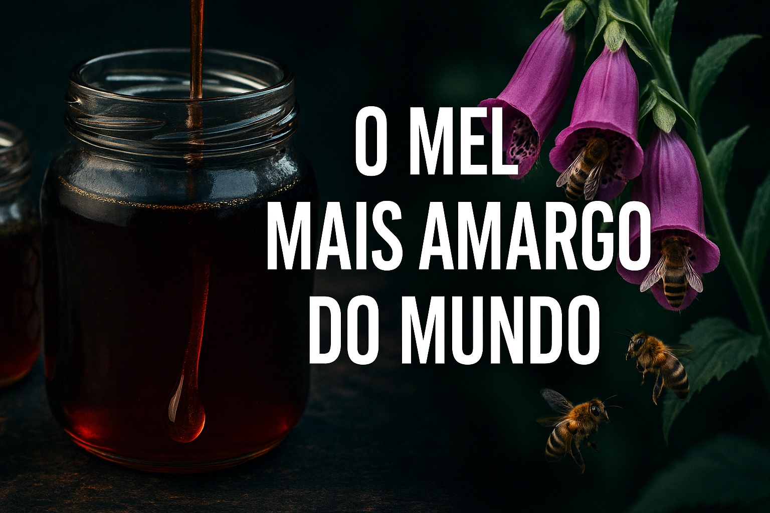 Considerado o mel mais amargo do mundo, o raro “mel tóxico” produzido por abelhas que coletam néctar de uma flor altamente venenosa