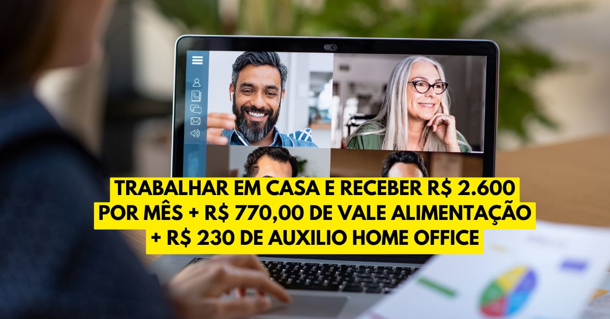 Vaga abertar para trabalhar em casa e receber R$ 2.607 por mês + R$ 770,00 de vale alimentação + R$ 230 de auxilio home office. Processo seletivo está aberto para Analista de Atendimento exigindo ensino médio completo na Effecti! 