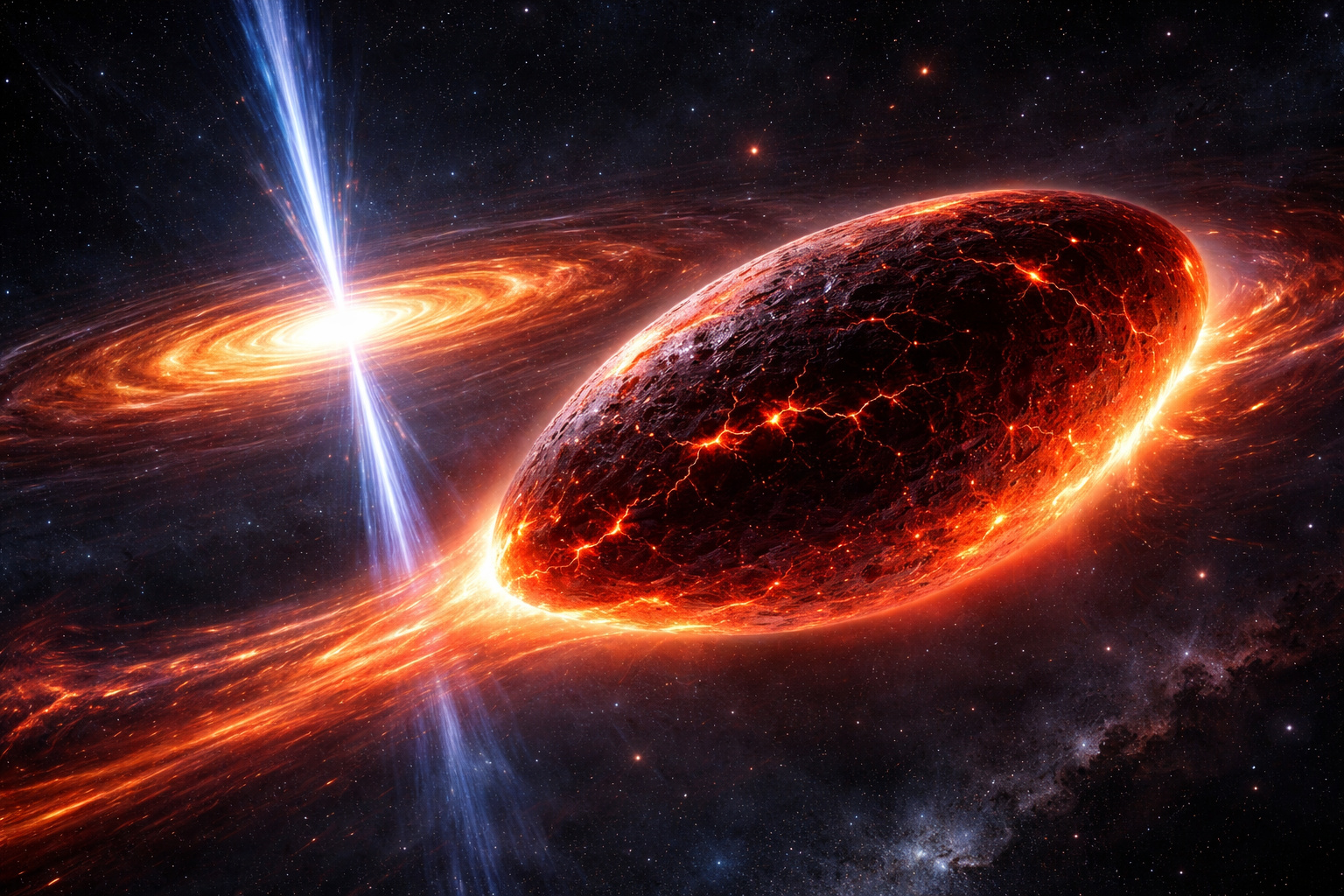 exoplaneta em formato de limão orbitando um pulsar observado pelo telescópio James Webb