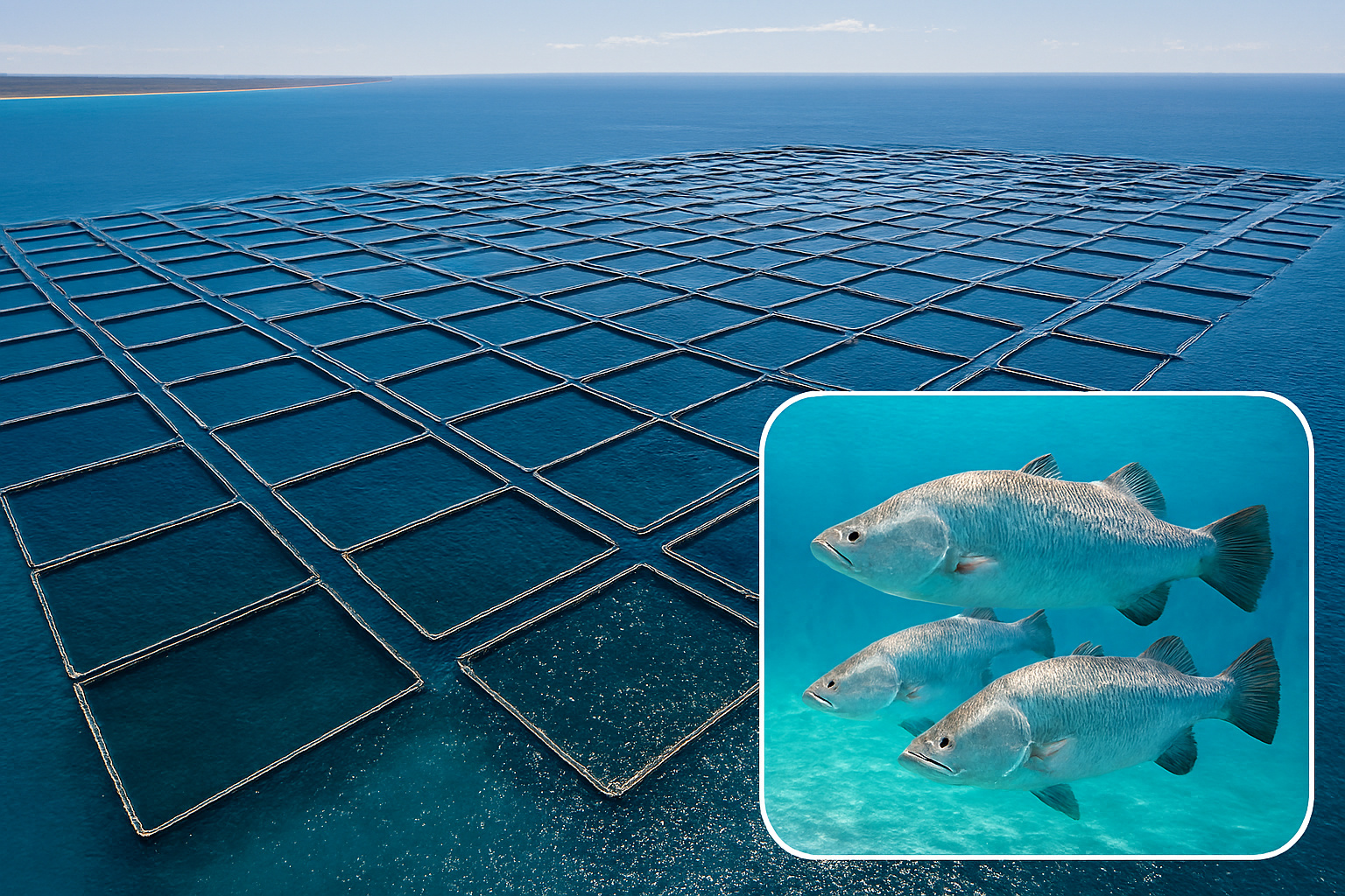 A Austrália domina a produção mundial de barramundi, movimenta mais de 40 mil toneladas por ano e opera megacriadouros oceânicos que impulsionam uma das cadeias premium mais avançadas do planeta