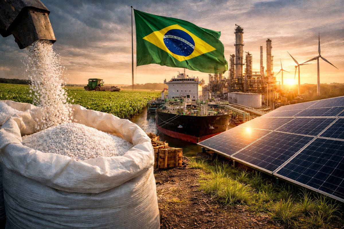 Agro brasileiro aposta no fertilizante de baixo carbono, com amônia verde e produção nacional de fertilizantes guiando a transição energética do país.