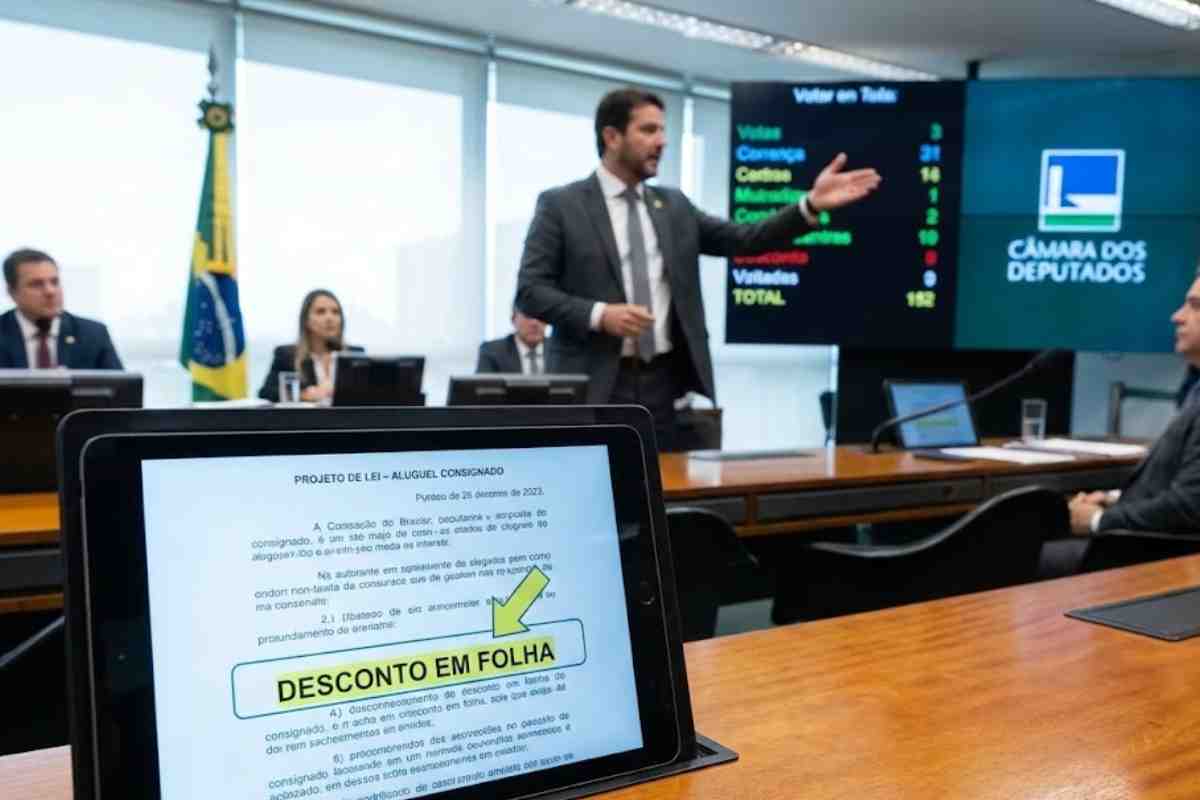 A Câmara dos Deputados aprovou o aluguel consignado, com desconto em folha de pagamento, fortalecendo o mercado imobiliário e o contrato de locação.