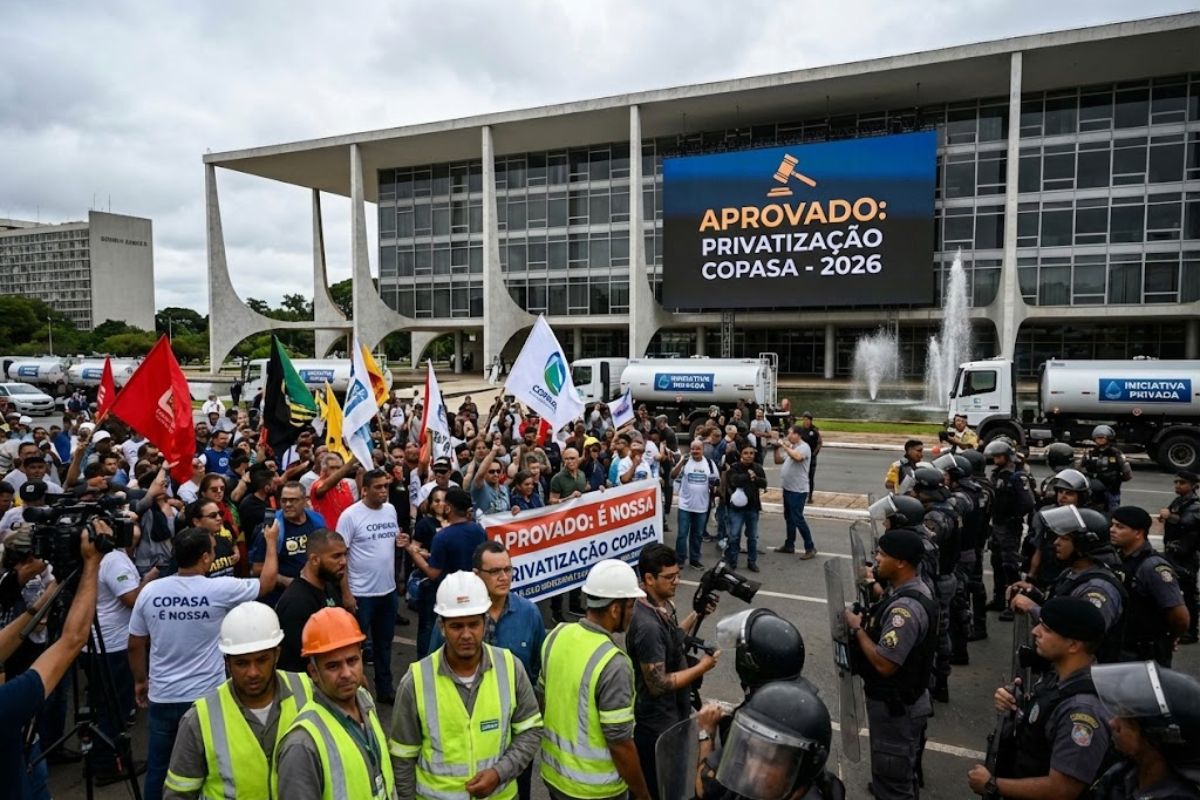 A privatização da Copasa liga recursos ao Propag, promete tarifa social, reacende o debate sobre a água e coloca o saneamento no centro da disputa entre Estado, investidores e usuários