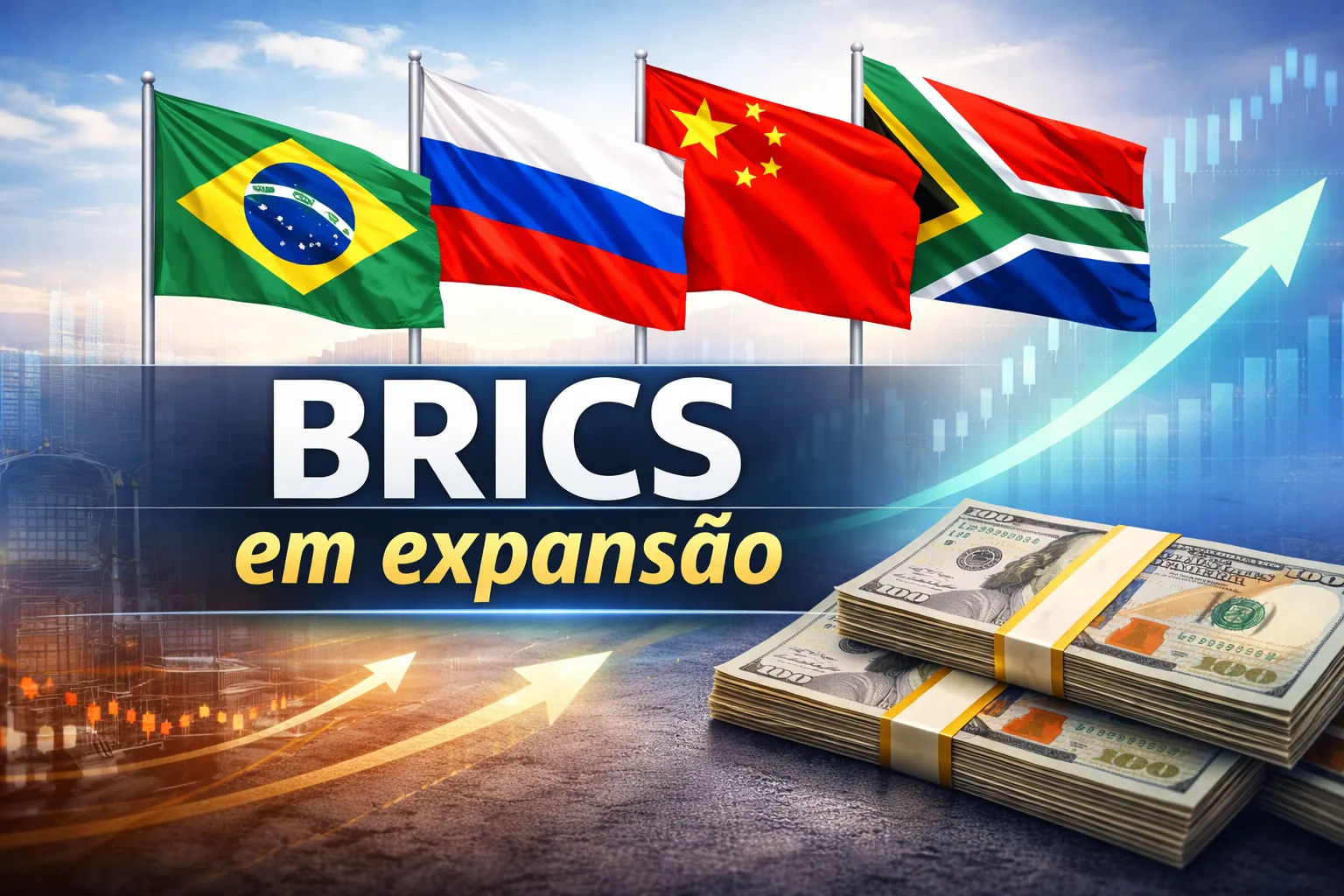 Análise internacional indica que o BRICS amplia influência financeira, reduz dependência do dólar e altera gradualmente o equilíbrio do sistema monetário global