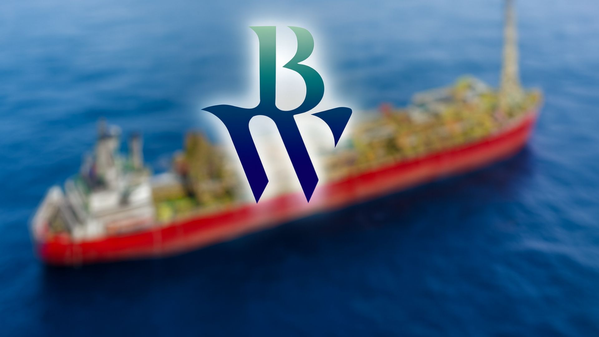 Navio de produção offshore em alto-mar com logotipo da BW Energy em destaque