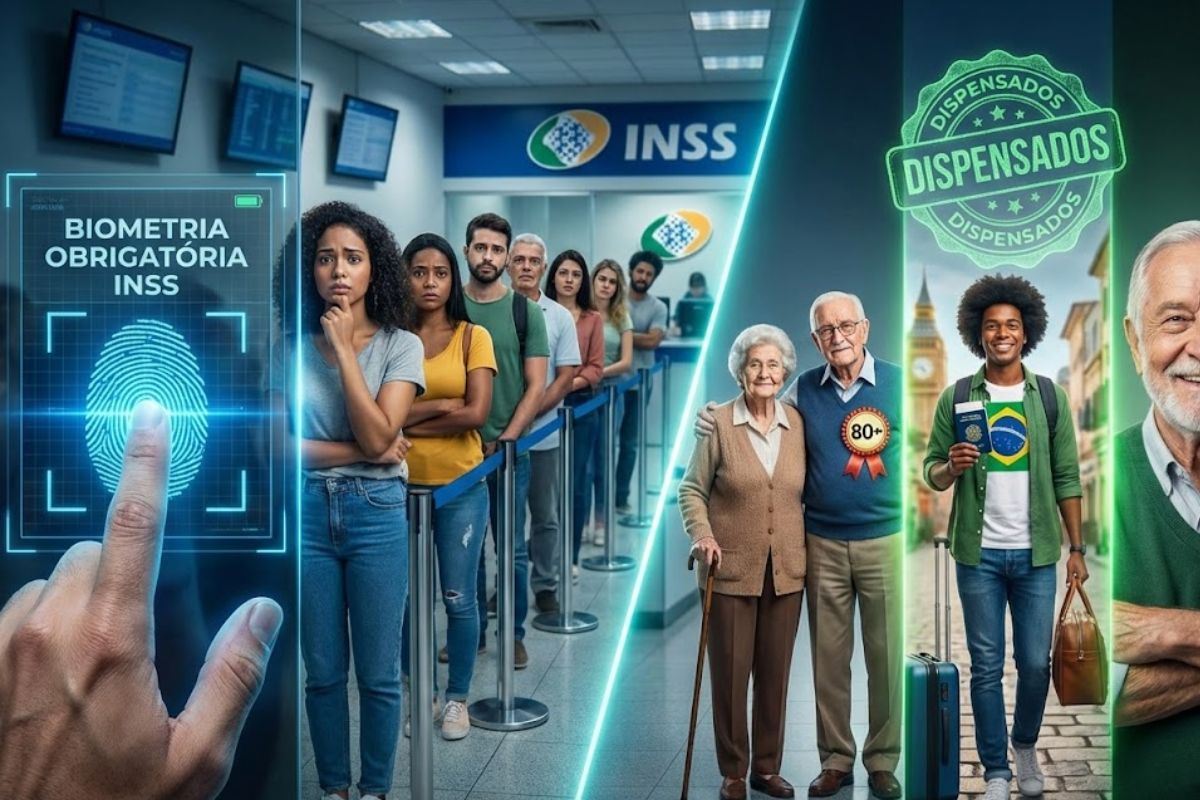 Biometria e Biometria do INSS serão exigidas para benefícios do INSS; veja como aposentados e pensionistas e brasileiros no exterior ficam nas regras.