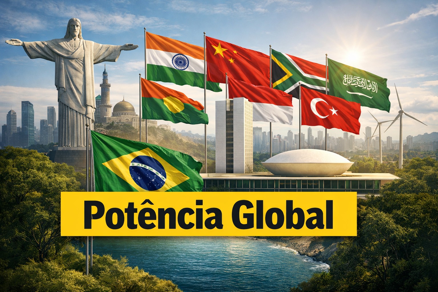 Relatório aponta oito países do Sul Global decisivos para a ordem global futura e destaca o Brasil como potência emergente.