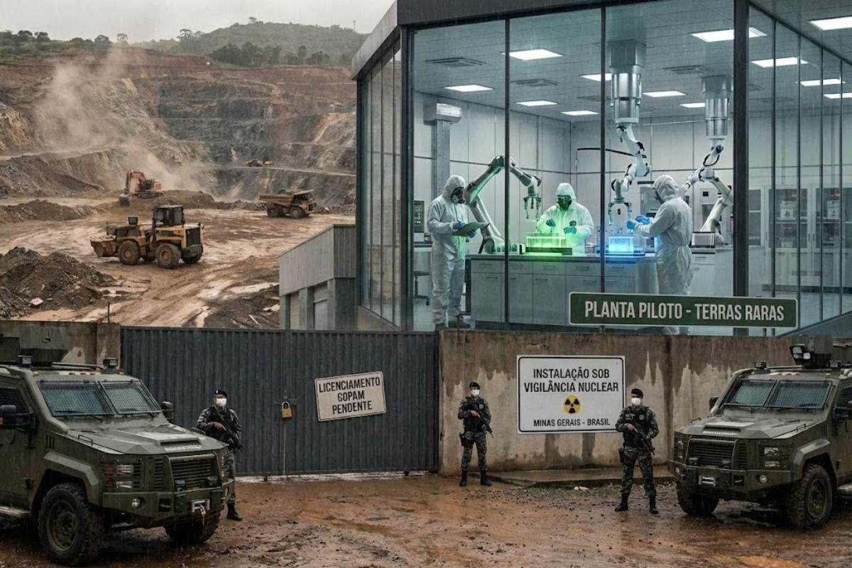 terras raras: Poços de Caldas inaugura laboratório de extração do Projeto Caldeira; Copam adia licenciamento e amplia debate sobre segurança nuclear.