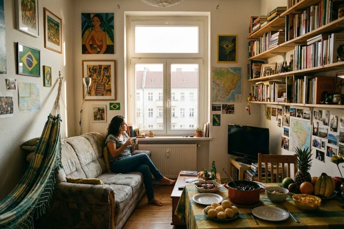 Brasileiras na Alemanha equilibram identidade brasileira, vida na Alemanha e saudade do Brasil, preservando a cultura brasileira em cada detalhe do lar.