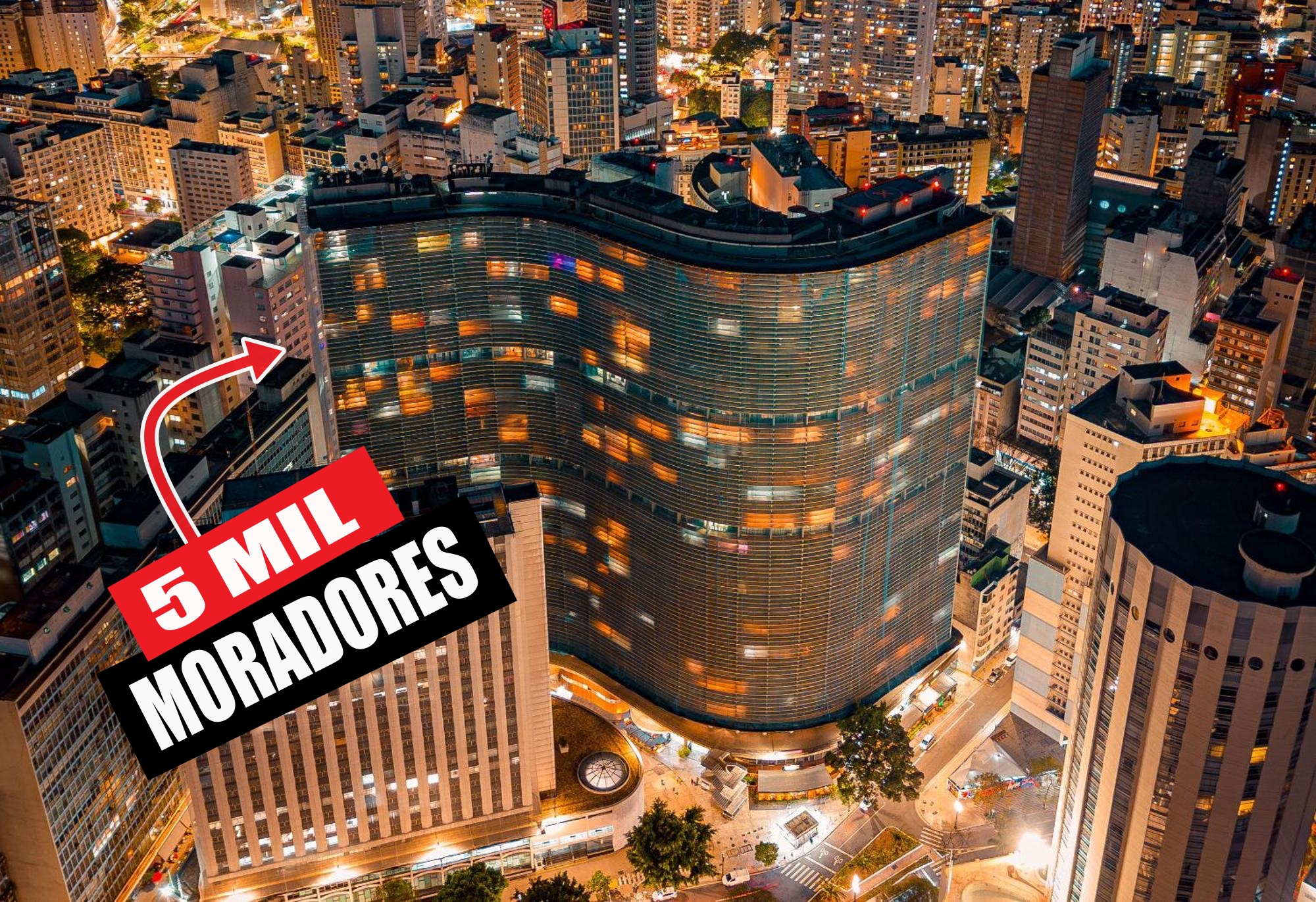 O incrível prédio de curvas de Niemeyer com 1.160 apartamentos e 32 andares que abriga 5 mil moradores e virou uma 'cidade' no miolo da maior metrópole do Brasil